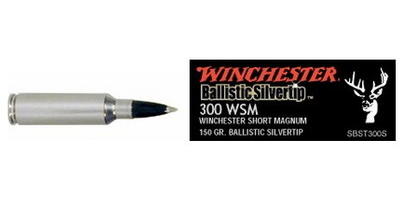 winchester ammo supreme 300 wsm silvertip 150 grain sbst300s