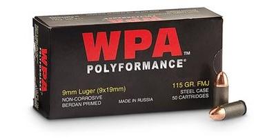 wolf ammo 9mm fmj 115 grain 919fmj ammo freedom